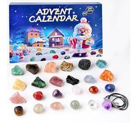 Calendrier de l'Avent 2025 en cristaux pour enfants - Calendrier de l'Avent 24 jours en cristal - Jouet 2025 avec 24 cristaux - Compte à rebours - Calendrier de l'Avent pour filles, garçons, femmes,