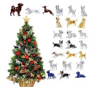 Calendrier de l'Avent 2025 en forme de chien en, décoration acrylique 2D, pendentif compte à rebours de 24 jours pour les amoureux des chiens, pour la maison, le sapin de Noël, la