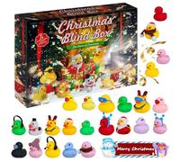 Calendrier de l'Avent 2025 Enfant, Calendrier 24 Cases Noël Canards Cadeaux de Noël Enfants Jouet Cadeau Garcon 3 4 5 6 7 8 9 10 Ans Calendrier De l'avent Kinder