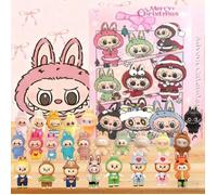 Calendrier de l'Avent 2025 LABUBU Noël pour Enfants, 24 Jours Compte à Rebours Calendrier Jouets Cadeau avec Mini Figurines- rose