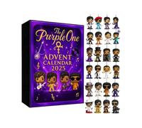 Calendrier de l'Avent 2025 Legends of Rock & Metal Ornements Calendrier de l'Avent 24 jours avec personnages musicaux emblématiques de collection, cadeaux pour les fans de rock et de métal (B)