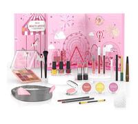 Calendrier de l'Avent 2025 Maquillage 24 Produits Cosmétiques pour Femmes et Filles, Idée Cadeau Noël Complet et Festif