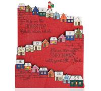 Calendrier de l'Avent 2025 Original - Père Noël Escalant sur Échelle en Bois | Compte à Rebours Interactif 25 Jours | Idée Cadeau Parfaite pour les Amoureux de Noël