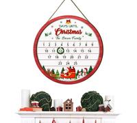 Calendrier de l'Avent 2025 - Panneau de l'Avent Décoration de la maison | 25 jours de compte à rebours pour Noël - Affiches murales intérieures pour salon, bureau, école