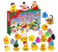Calendrier de l'Avent 2025 pour enfants - 25 canards couineurs de Noël pour 1, 2, 3, 4, 5, 6, 7, 8, 9, 10, 12 ans - Cadeau de Noël