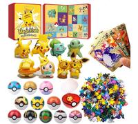 Calendrier de l'Avent 2025 pour enfants - 58Pcs Coffret cadeau de Noël- Figurines de personnages incluent Pikachu ect