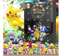 Calendrier de l'Avent 2025 pour Enfent- Pokémon Noël, Compte à Rebours de 24 Jours - Cadeau de Noël Parfait pour Tout
