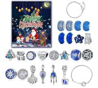 Calendrier de l'Avent 2025 pour filles et femmes, kit de fabrication de bijoux, colliers, bracelets - Cadeau de Noël pour fille, petite amie, épouse, maman (N-2 boîte verticale)