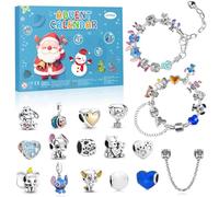 Calendrier de l'Avent 2025 pour filles et femmes, kit de fabrication de bijoux, colliers, bracelets - Cadeau de Noël pour fille, petite amie, épouse, maman (ST)