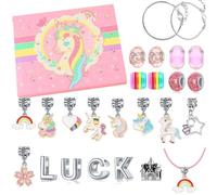 Calendrier de l'Avent 2025 pour filles et femmes, kit de fabrication de bijoux, colliers, bracelets - Cadeau de Noël pour fille, petite amie, épouse, maman (style A)