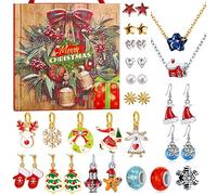 Calendrier de l'Avent 2025 pour filles et femmes, kit de fabrication de bijoux, colliers et bracelets - Cadeau de Noël pour fille, petite amie, épouse, maman (B)