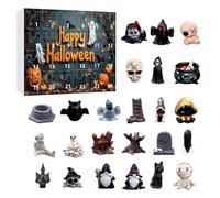 Calendrier de l'Avent 2025 pour Halloween, compte à rebours avec 24 poupées classiques d'Halloween, décoration de l'étrange Noël de monsieur Jack - Figurines d'horreur à collectionner - Cadeau pour