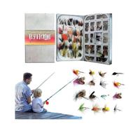 Calendrier de l'Avent 2025 pour la pêche à la mouche, compte à rebours de Noël de 24 jours, avec 24 leurres, hameçons et appâts variés pour les passionnés. Le cadeau ultime pour Noël (1 pièce)