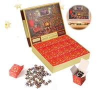Calendrier de l'Avent 2025, Puzzle 1008 Pièces, 24 Boîtes Cadeaux Mystères, Puzzle Géant 70x50 cm, pour Enfants et Adultes, Cadeau Créatif, Décoration Festive