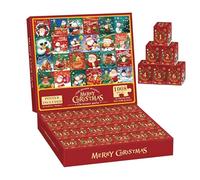 Calendrier de l'Avent 2025 | Puzzle de Noël 24 Jours Calendrier Compte à Rebours,Jouet Interactif Amusant pour Voyage Route et Salle de Classe pendant les Fêtes