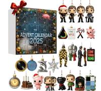 Calendrier de l'Avent 2025 Rock & Metal Legends Calendrier de Noël de 24 jours avec des objets de collection de musiciens célèbres Un cadeau pour les fans de rock et de métal Parfait pour les am