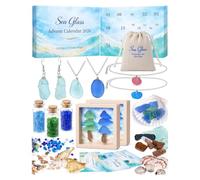 Calendrier de l'Avent 2026 24 Cadeaux à Suspendre Compte à Rebours de Noël | Calendrier De Noël 24 Jours Décompte, Décorations de Sapin, Figurines en Acrylique, pour Enfants et Adultes 4x2x0.3 cm Y