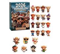 Calendrier De L'Avent 2026, 24 PièCes Figurines De L'Avent De NoëL, Gift | 24 surprises à découvrir chaque jour pour rendre le compte à rebours de Noël plus ludique et original(D)