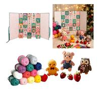 Calendrier de l'Avent 2026, 25 jours à faire soi-même, kit cadeau | Kit de compte à rebours de Noël à faire soi-même, adapté aux débutants, créez des cadeaux festifs au crochet pour les