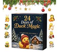 Calendrier de l'Avent 2026 3D Canard de l'Avent 24 jours | Calendrier des fêtes de Noël, boîte de compte à rebours pour garçons, filles, adolescents, famille, vacances, maison