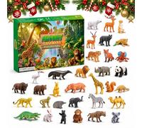Calendrier de l'Avent 2026 avec animaux sauvages, calendrier de l'Avent 2026 avec mini jouets d'animaux sauvages, figurines d'animaux surprises, jouets pour enfants, compte à rebours de Noël