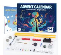 Calendrier de l'Avent 2026 pour enfants, garçons et filles, menthe | Calendrier de compte à rebours de Noël 24 jours, jouet éducatif, électricité et magnétisme, physique