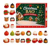 Calendrier de l'Avent 2026 Squishy Noël Surprise Cadeau | Jouet Squishy, Retour Lent, 24 Jours, Père Noël Pingouin Bonhomme de Neige, Soulagement du Stress, Cadeau de Fête