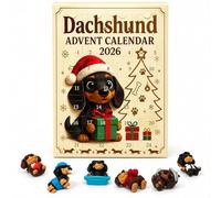 Calendrier de l'Avent 2026 sur le thème de la chouette, compte à rebours de | Lot de 24 mini figurines de chouettes uniques - Cadeau surprise - Décoration de bureau - Teckel