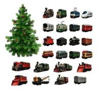 Calendrier de l'Avent 2026 Train Festif 2D 24 Jours | Décorations de Noël pour Compter les Jours Maison Bureau École Salle de