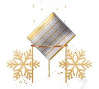 Calendrier de l'avent 24 bijoux surprises - doré et cristal