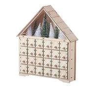Calendrier de l'Avent 24 jours en bois amovible V0n4 Décoration réutilisable