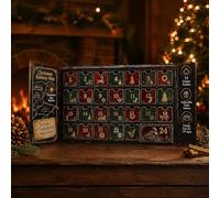 Calendrier de l'avent 24 jours mystère aventure puzzle train | Six thèmes d'histoire, puzzles quotidiens, pièces de train à collectionner, idéal pour les adolescents