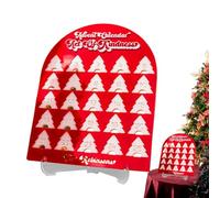 Calendrier de l'Avent 25 jours compte à rebours pour centre de table - Noël de table en acrylique - Pour adultes, maison, hiver, salon, chambre, étagère, fête