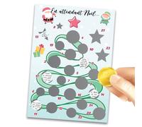Calendrier de l'Avent à Gratter - 24 Moments de Partage et Activités en Famille - Papeterie Créative de Noël - Tradition de l'Avent - Format A5 - Design Mimi Grandit