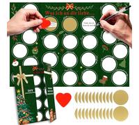 Calendrier de l'Avent à gratter DIN A3, Ce que j'aime chez toi DIY À remplir Carte surprise à gratter, 2025 Calendrier de l'Avent à faire soi-même Calendrier de Noël pour couple, ami, famille