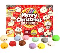 Calendrier De L'Avent à Presser De NoëL 2026, Pour 24 Mini-Squishies Surprises Aux Jolis Motifs De NoëL, Surprises, Cadeaux De FêTe De NoëL, Jouets Sensoriels Pour Adultes