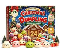 Calendrier De L'Avent à Presser De NoëL 2026, Pour 24 Mini-Squishies Surprises Aux Jolis Motifs De NoëL, Surprises, Cadeaux De FêTe De NoëL, Jouets Sensoriels Pour Adultes (C)