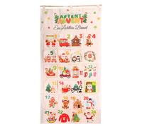 Calendrier de l'Avent à remplir - Calendrier de l'Avent flexible et réutilisable avec 24 compartiments pour la préparation de Noël, les fêtes de famille et les cadeaux d'amitié, idéal pour les