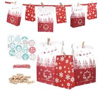 Calendrier de l'Avent à remplir de grands sacs en papier cadeau Pour remplir soimême des sacs à main Penguin Advent
