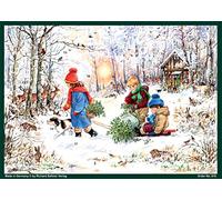 Calendrier de l'Avent A4 "Les joies de la neige dans la forêt" : calendrier de l'Avent en papier Sellmer Verlag