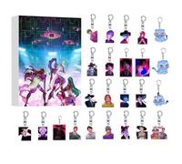 Calendrier de l'Avent Anime 2025 Counders de Keychain Calendar Calendar de Noël Calendrier de l'Avent (E)
