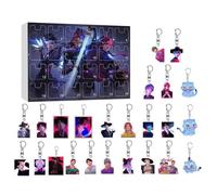Calendrier de l'Avent Anime 2025 Counders de Keychain Calendar Calendar de Noël Calendrier (F)