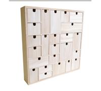 Artemio 14002001 Calendrier de l'Avent à Décorer Géométrique Bois