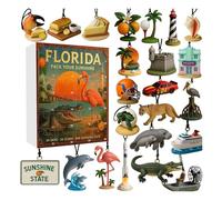 Calendrier De L'Avent | Artisanats En Acrylique 2D Etat,24 Jours De L'Avent Des Fêtes 2025 - Pour Chambre Jardin Arbre Maison Fête Exposition Bibliothèque Festival Hiver