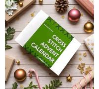 Calendrier de l'Avent au point de croix, kit de calendrier de l'Avent au crochet, compte à rebours de Noël pour débutants et amateurs d'artisanat