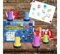 Calendrier de l'avent avec 24 petites portes, jouets Fidget, compte à rebours de vacances, boîte cadeau de noël