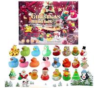 Calendrier de l'Avent Avec Canards De Noël - Calendrier De L'Avent De 24 Jours Avec Des Canards En Caoutchouc Pour | Jouets De Cadeaux Pour Voyage Salle De Bain Maison