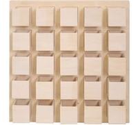 Calendrier de l'avent avec cases aimantées 36 x 36 cm Beige G
