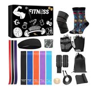Calendrier de l'Avent avec compte à rebours de Noël - 24 jours - Kit de musculation - Pour les amateurs de fitness, les visiteurs de gym et les personnes soucieuses de leur santé pendant la fête
