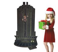 Calendrier de l'Avent avec compte à rebours de Noël - Hans Gruber qui tombe du calendrier de la place - Calendrier de décoration de Noël Hans Gruber Falling Off Plaza pour salle à manger